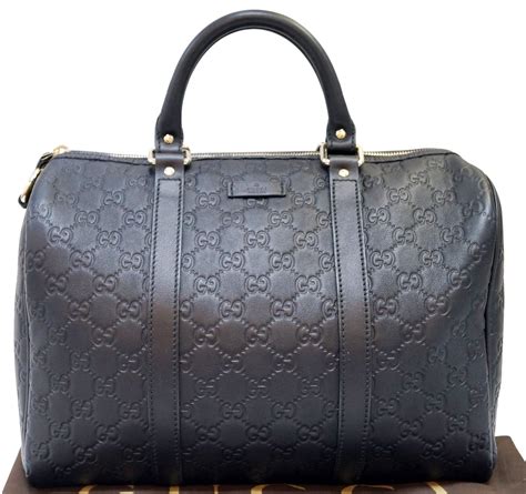 gucci black leather boston bag|gucci boston bag price.